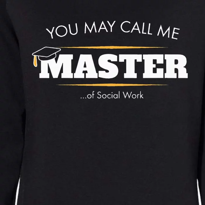 Master Of Social Work Funny Graduation Gift 2019 Womens California Wash Sweatshirt