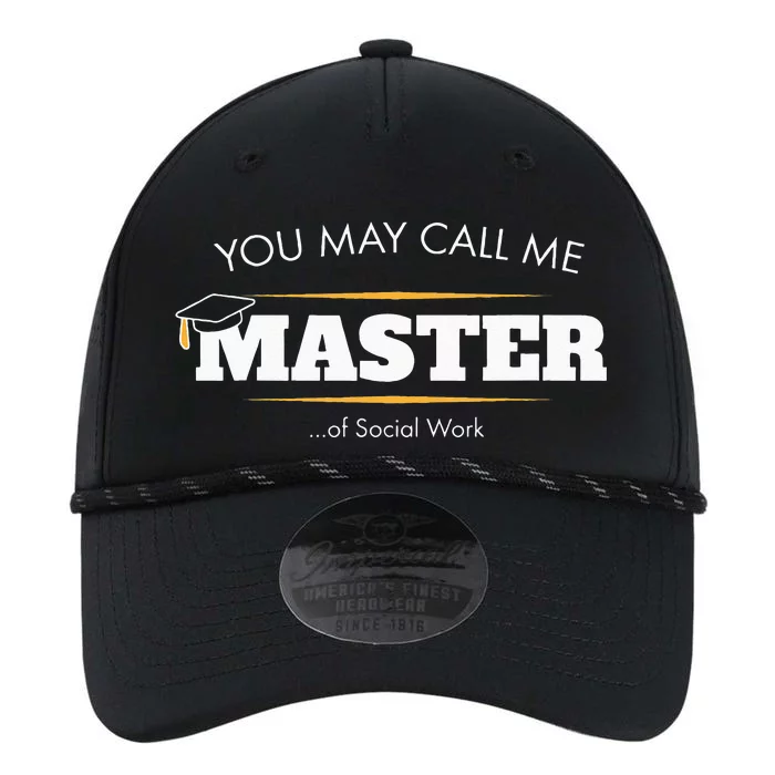 Master Of Social Work Funny Graduation Gift 2019 Performance The Dyno Cap