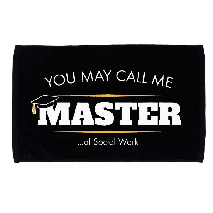 Master Of Social Work Funny Graduation Gift 2019 Microfiber Hand Towel