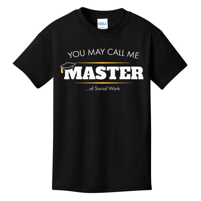 Master Of Social Work Funny Graduation Gift 2019 Kids T-Shirt