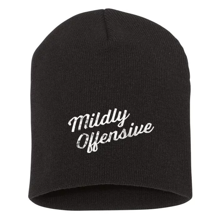 Mildly Offensive Sarcastic Gift Funny Short Acrylic Beanie