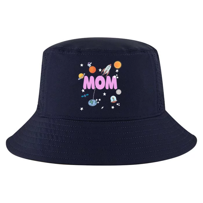 Mom Outer Space Birthday Party Planets Stars Spaceship Ufo Cool Gift Cool Comfort Performance Bucket Hat