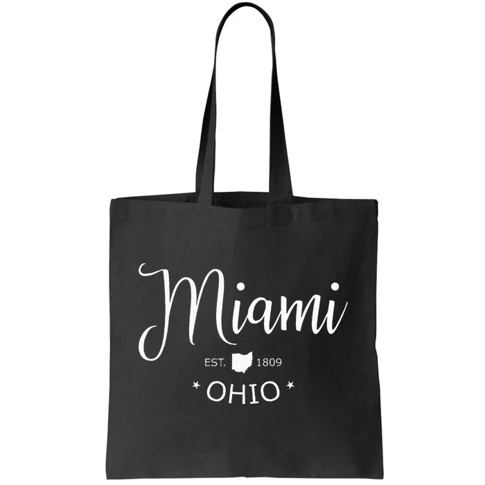 Miami Ohio Sports Design Souvenir Tote Bag