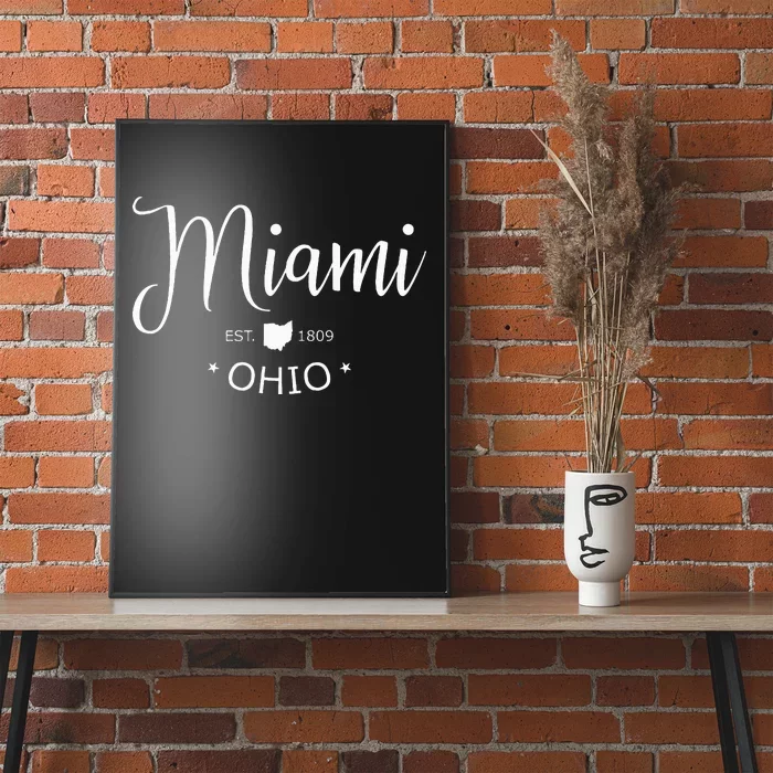 Miami Ohio Sports Design Souvenir Poster