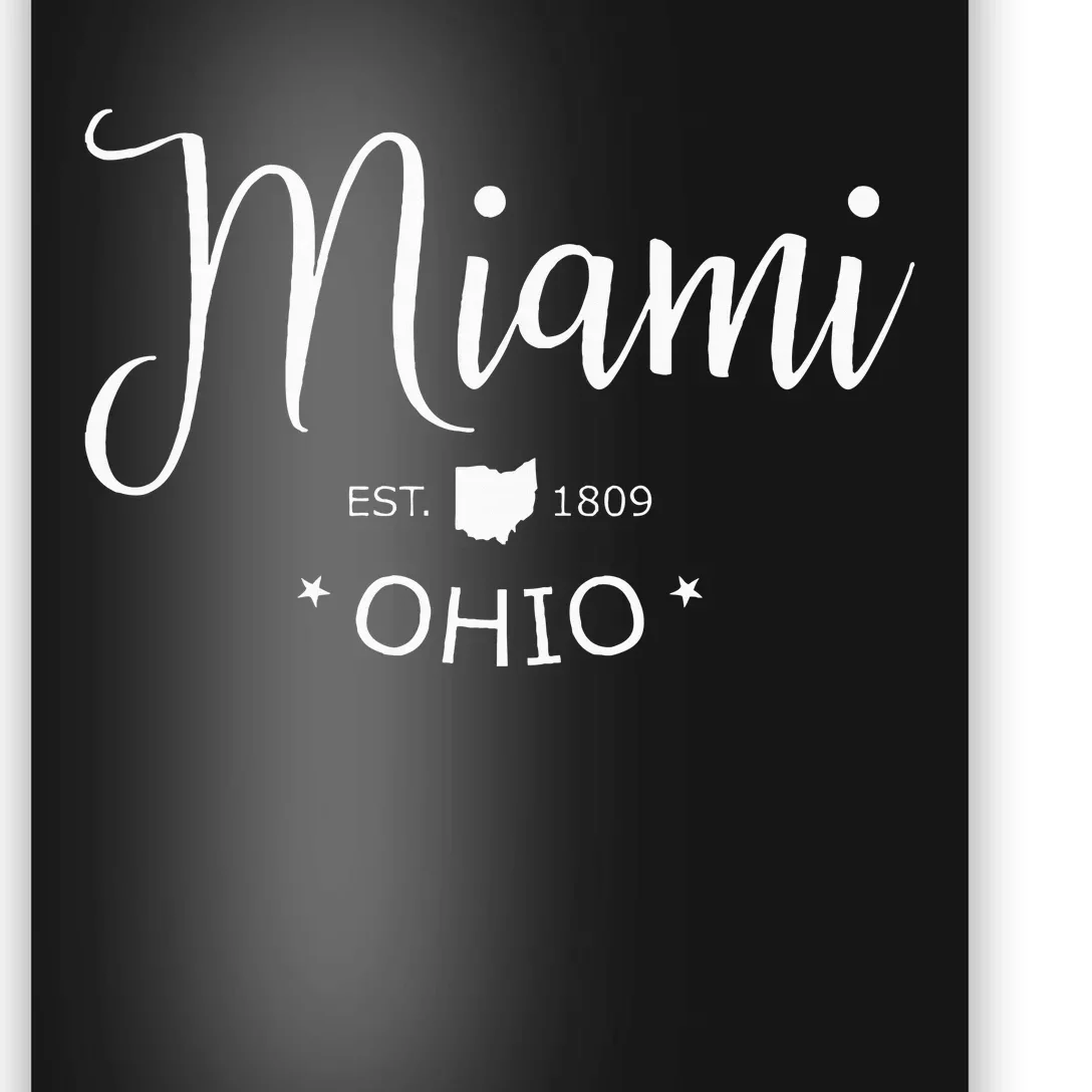 Miami Ohio Sports Design Souvenir Poster