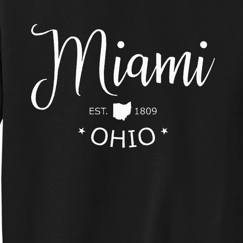 Miami Ohio Sports Design Souvenir Tall Sweatshirt