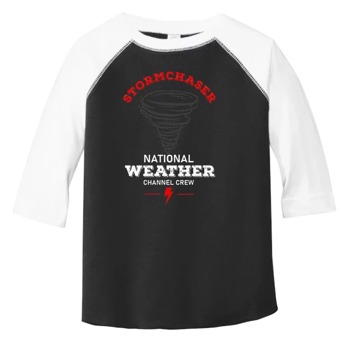 Meteorolgy or Stormchaser national weather channel crew Toddler Fine Jersey T-Shirt