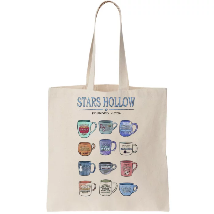 Mugs Of Stars Hollow Annual Events Luke’s Diner Coffee Girl Tote Bag