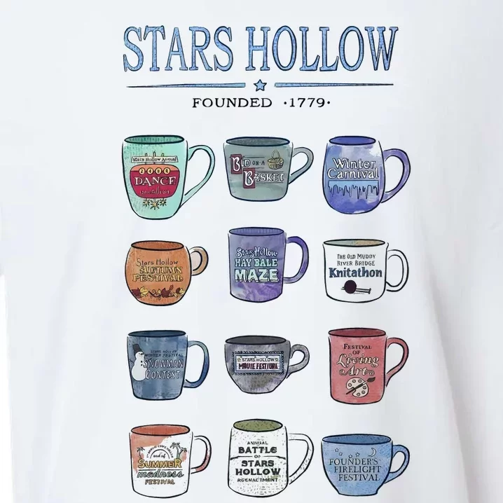 Mugs Of Stars Hollow Annual Events Luke’s Diner Coffee Girl Sueded Cloud Jersey T-Shirt