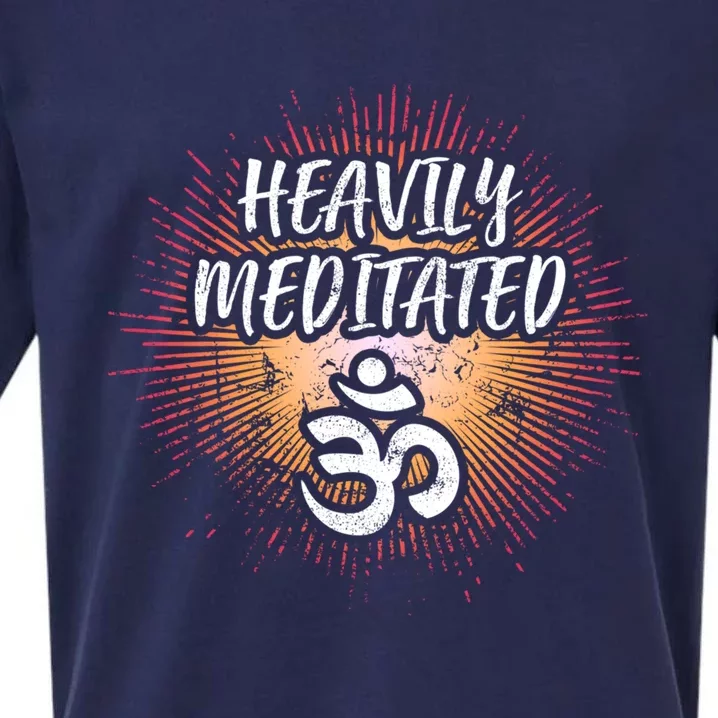 Meditated Ohm Symbol Yoga Heavily Om Gift Sueded Cloud Jersey T-Shirt