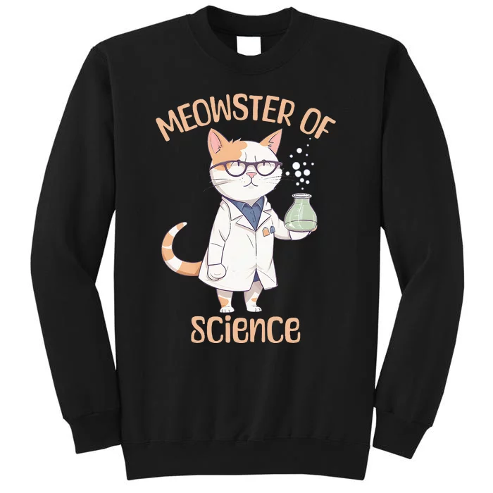 Meowster of Science Funny Lab Cat Laboratory Chemistry Sweatshirt