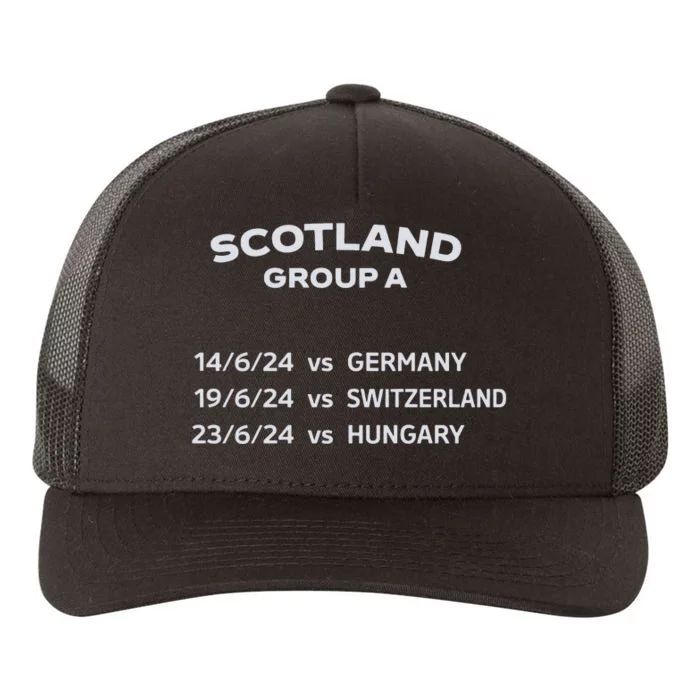 Memorabilia Of Scotland Euro Matches Yupoong Adult 5-Panel Trucker Hat