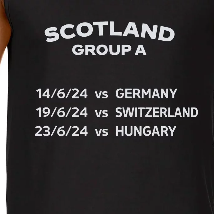 Memorabilia Of Scotland Euro Matches Comfort Colors® Tank Top