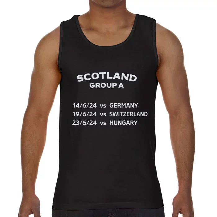 Memorabilia Of Scotland Euro Matches Comfort Colors® Tank Top