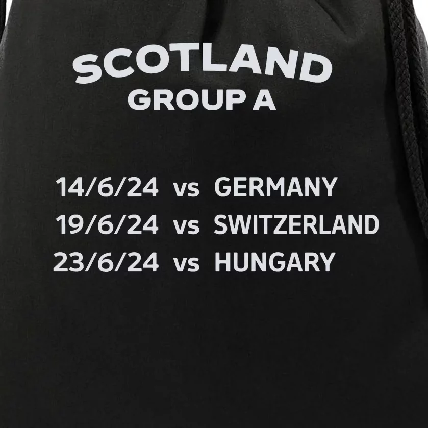 Memorabilia Of Scotland Euro Matches Drawstring Bag