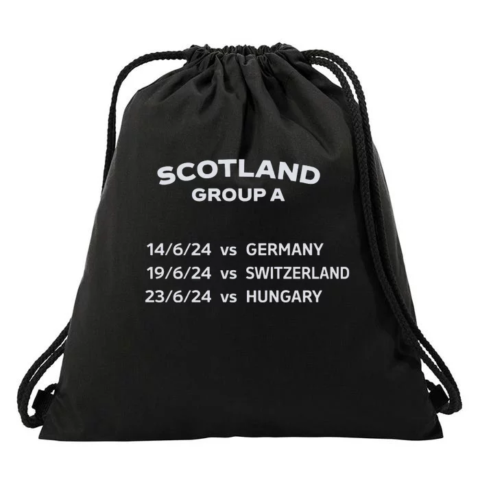 Memorabilia Of Scotland Euro Matches Drawstring Bag