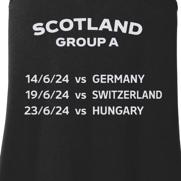 Memorabilia Of Scotland Euro Matches Ladies Essential Tank