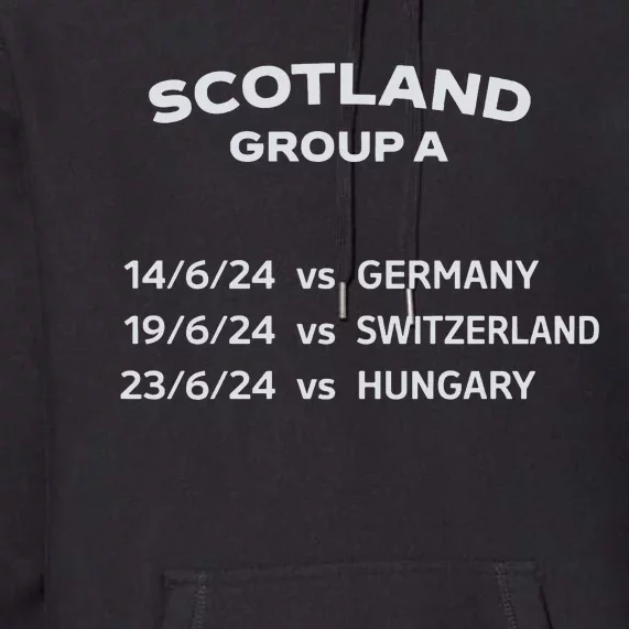 Memorabilia Of Scotland Euro Matches Premium Hoodie