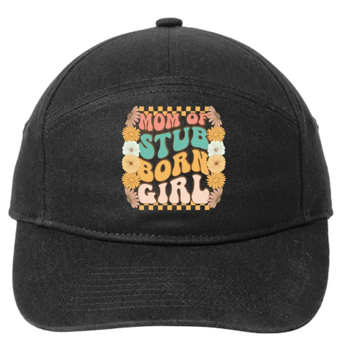 Mom Of Stubborn Girl 7-Panel Snapback Hat