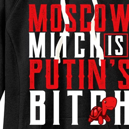 Moscow Mitch Is Putins B*tch Turtle Women's Fleece Hoodie