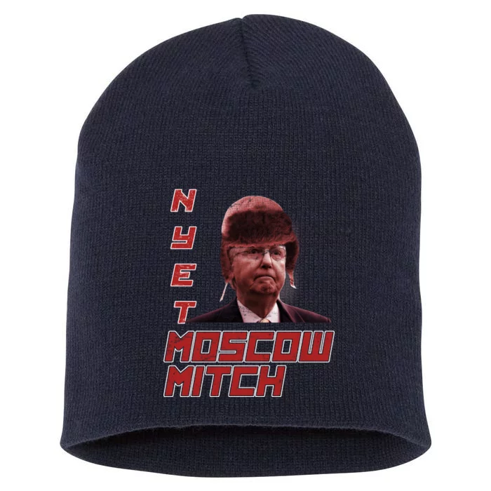 Moscow Mitch McConnell Nyet Short Acrylic Beanie