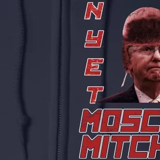 Moscow Mitch McConnell Nyet Full Zip Hoodie