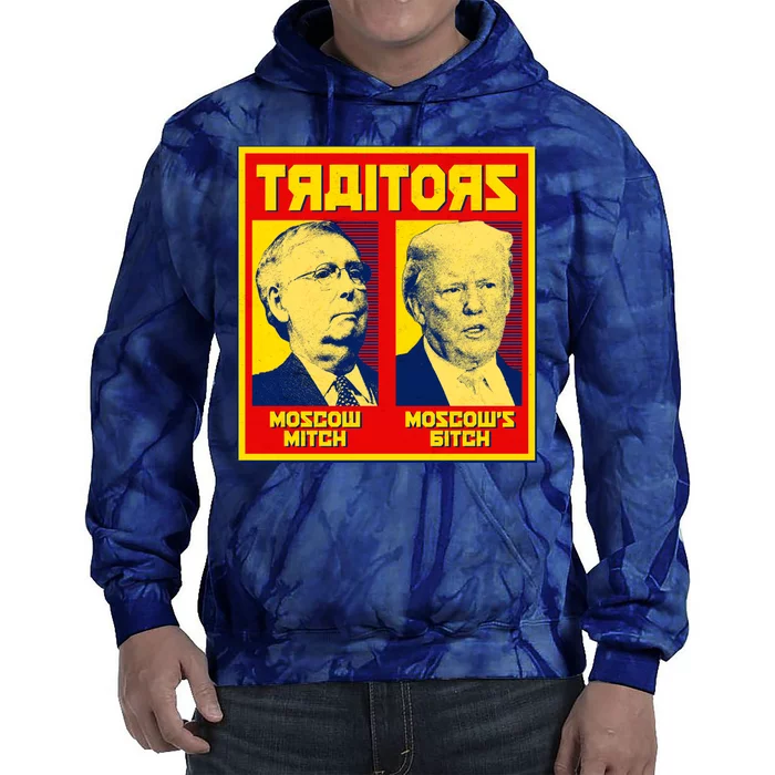 Moscow Mitch Moscow's Bitch Mitch Trump Traitors Tie Dye Hoodie