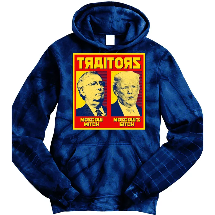 Moscow Mitch Moscow's Bitch Mitch Trump Traitors Tie Dye Hoodie