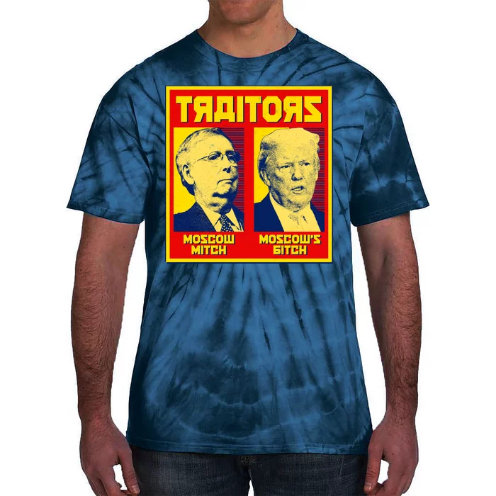 Moscow Mitch Moscow's Bitch Mitch Trump Traitors Tie-Dye T-Shirt