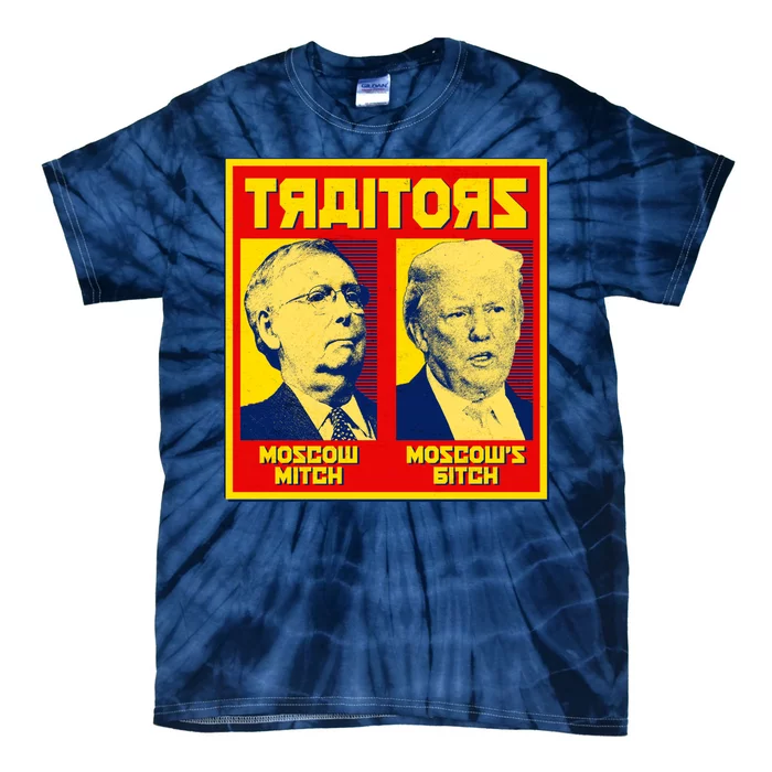 Moscow Mitch Moscow's Bitch Mitch Trump Traitors Tie-Dye T-Shirt