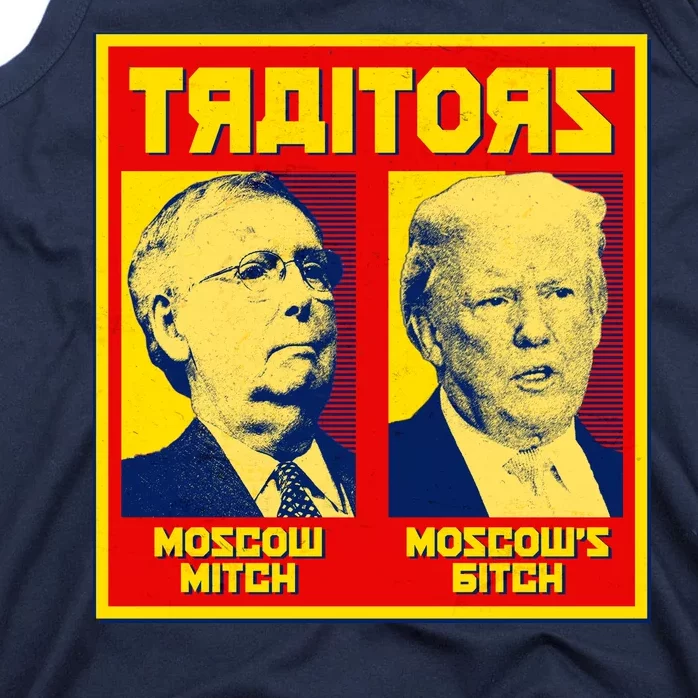 Moscow Mitch Moscow's Bitch Mitch Trump Traitors Tank Top