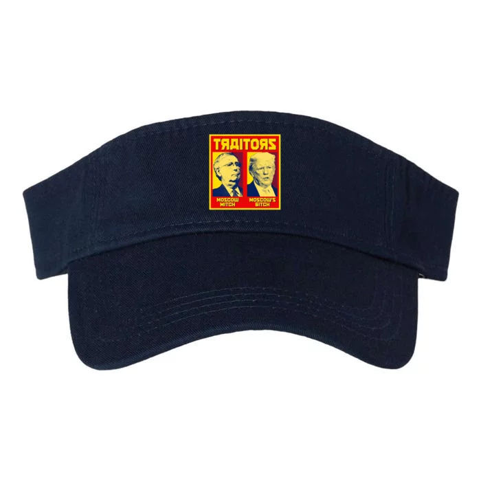 Moscow Mitch Moscow's Bitch Mitch Trump Traitors Valucap Bio-Washed Visor