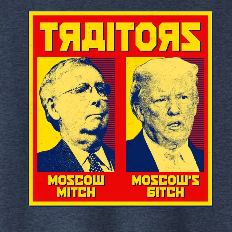 Moscow Mitch Moscow's Bitch Mitch Trump Traitors Women's Crop Top Tee