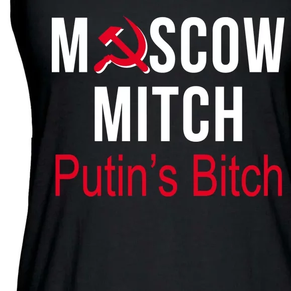 Moscow Mitch Putin's Bitch Ladies Essential Flowy Tank