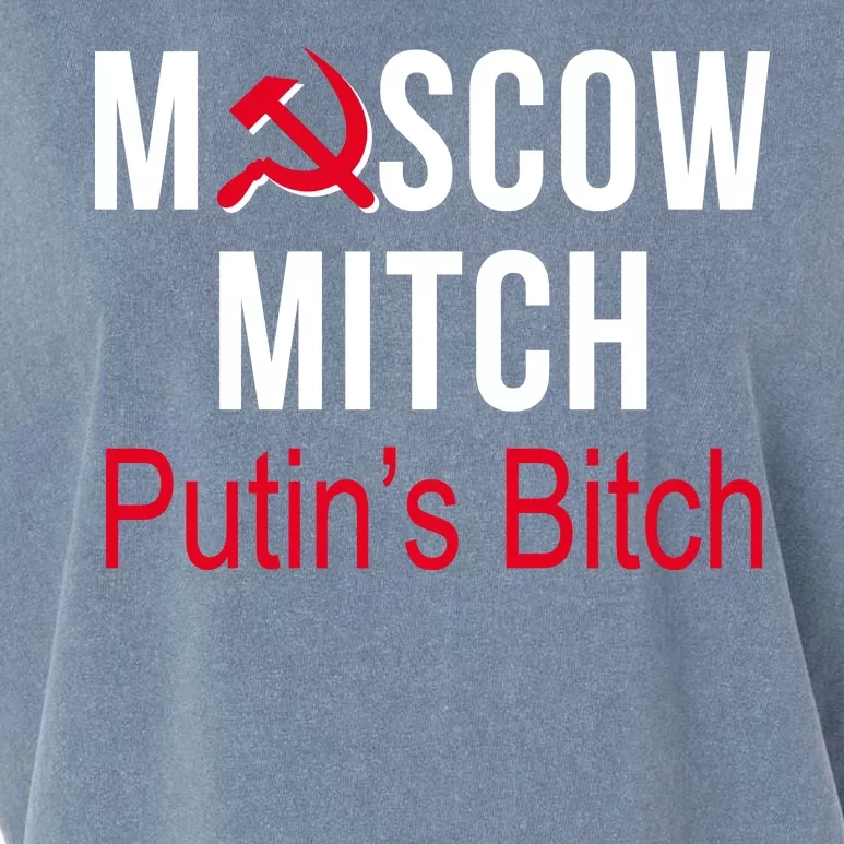 Moscow Mitch Putin's Bitch Garment-Dyed Women's Muscle Tee