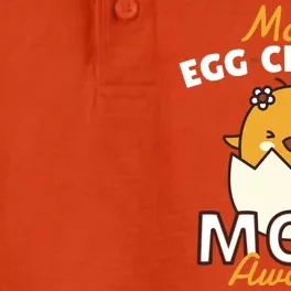 Most Eggcellent Mom Award Dry Zone Grid Performance Polo