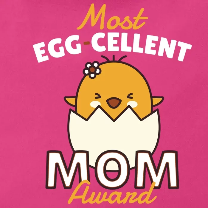 Most Eggcellent Mom Award Zip Tote Bag