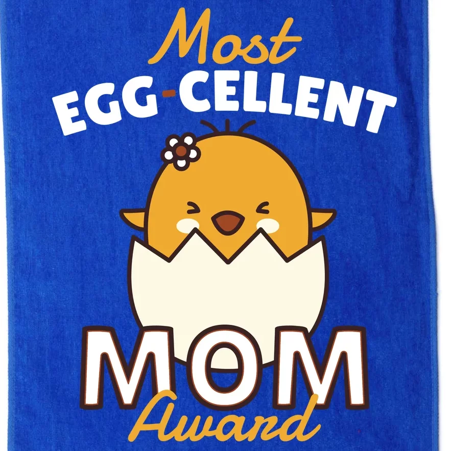 Most Eggcellent Mom Award Platinum Collection Golf Towel