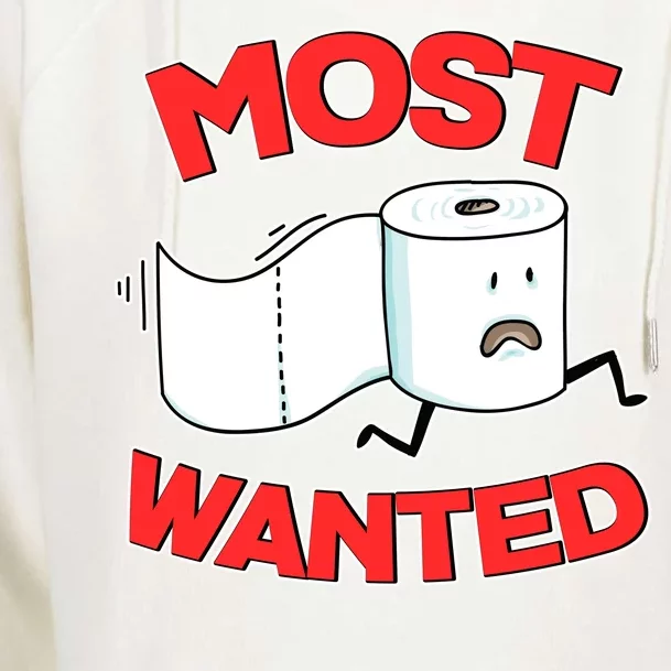 Most Wanted Toilet Paper Womens Funnel Neck Pullover Hood