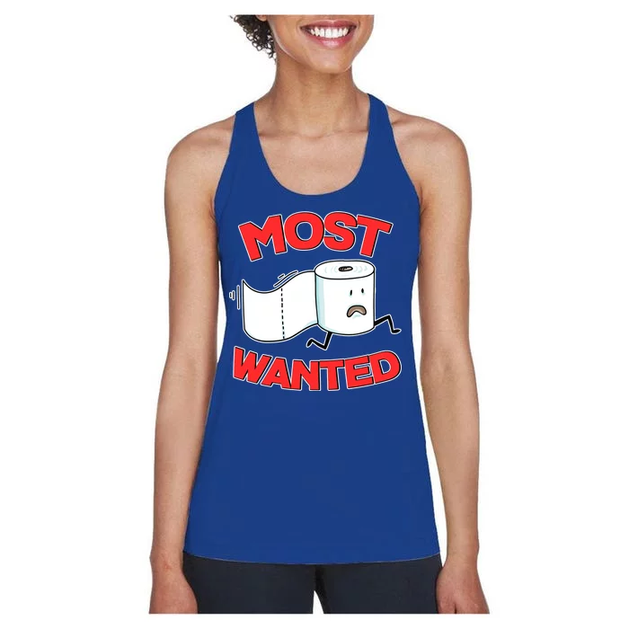 Most Wanted Toilet Paper Women's Racerback Tank