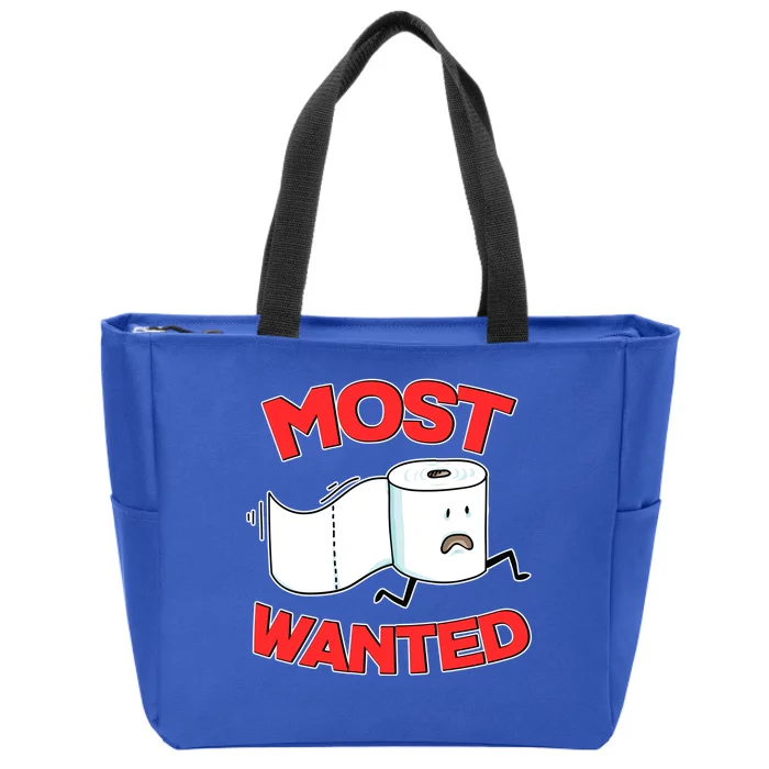 Most Wanted Toilet Paper Zip Tote Bag