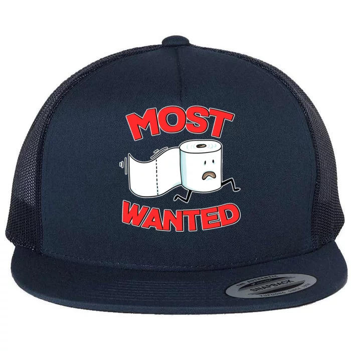 Most Wanted Toilet Paper Flat Bill Trucker Hat