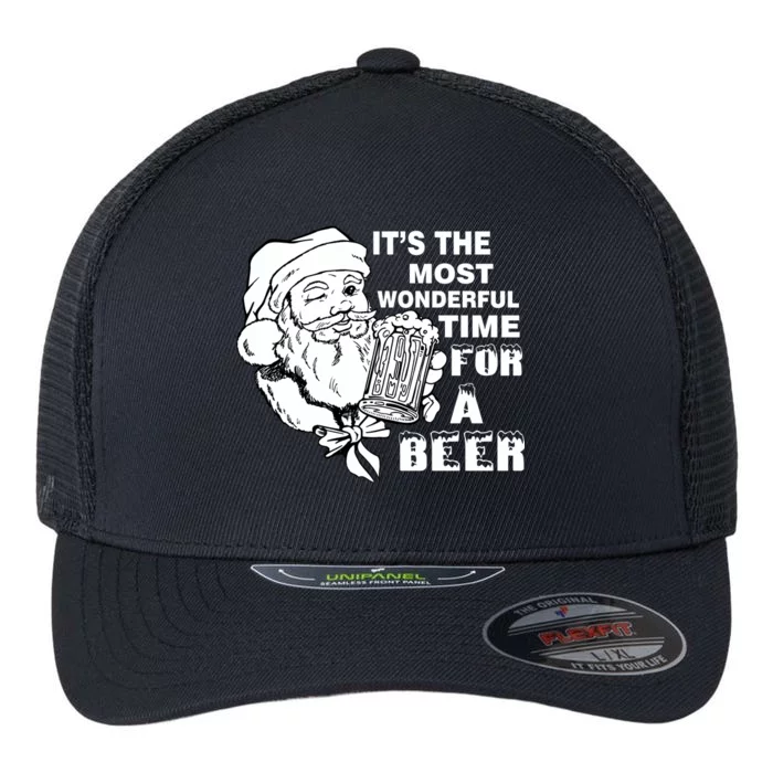 Most Wonderful Time For A Beer Flexfit Unipanel Trucker Cap