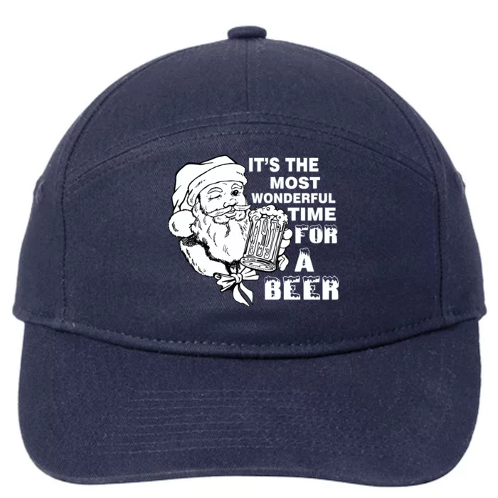 Most Wonderful Time For A Beer 7-Panel Snapback Hat