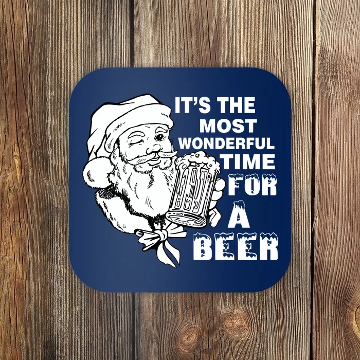 Most Wonderful Time For A Beer Coaster