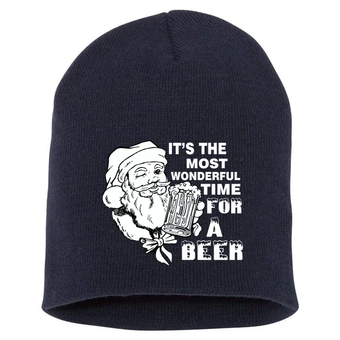 Most Wonderful Time For A Beer Short Acrylic Beanie