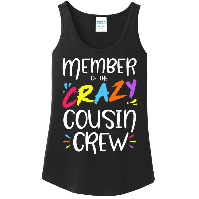 Member Of The Crazy Cousin Crew Ladies Essential Tank