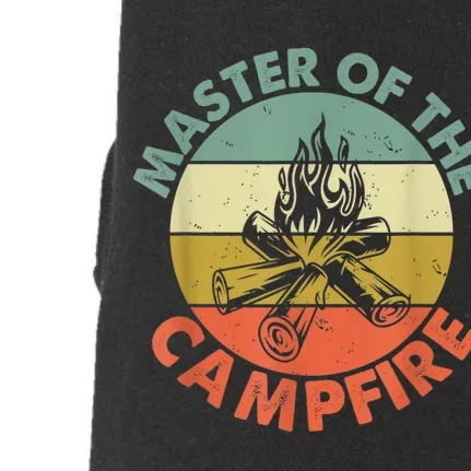 Master Of The Campfire Dad Camping Camping Dad Gift Doggie 3-End Fleece Hoodie