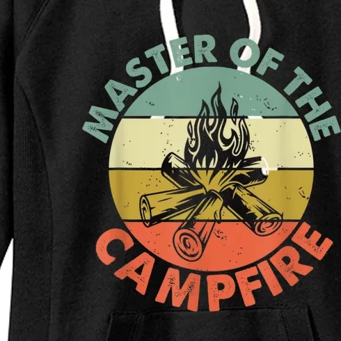 Master Of The Campfire Dad Camping Camping Dad Gift Women's Fleece Hoodie