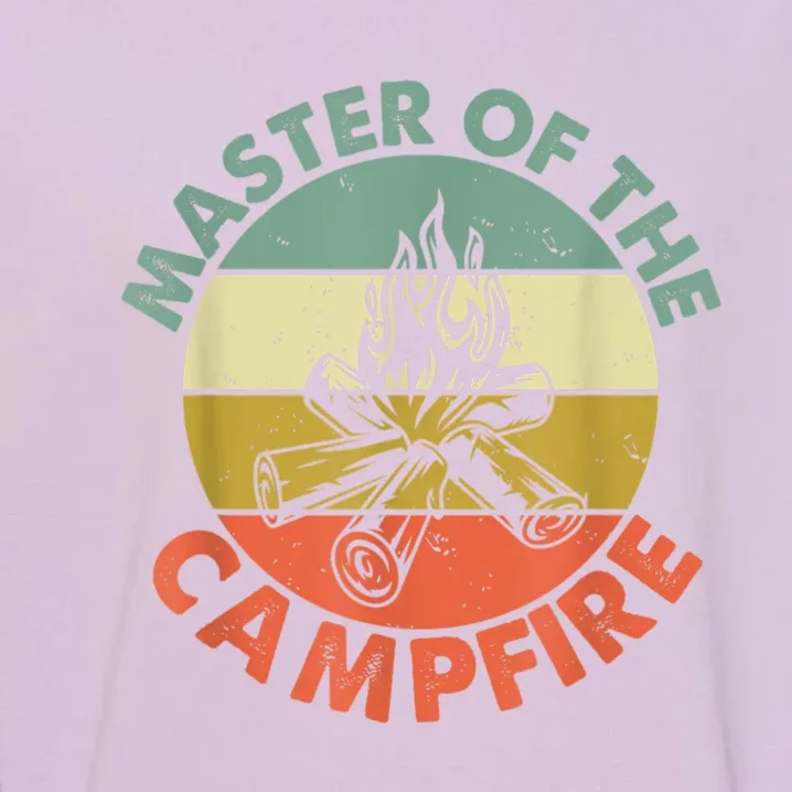 Master Of The Campfire Dad Camping Camping Dad Gift Garment-Dyed Sweatshirt